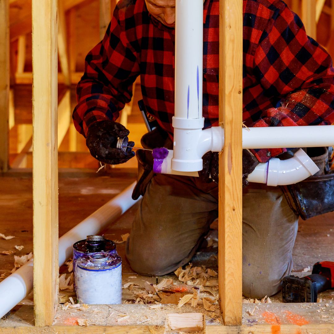 installing pipes in wall