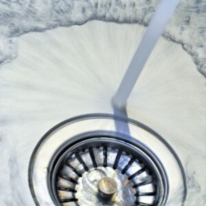 water going down drain