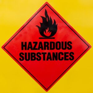 Hazardous substances sign