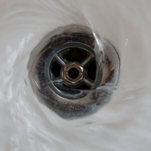 water going down a drain