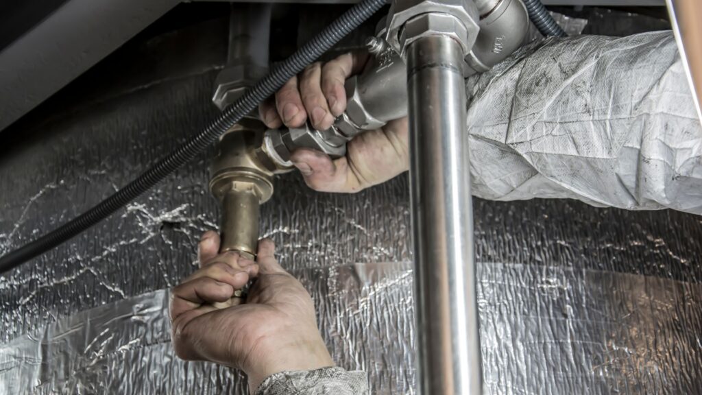 working on pipes